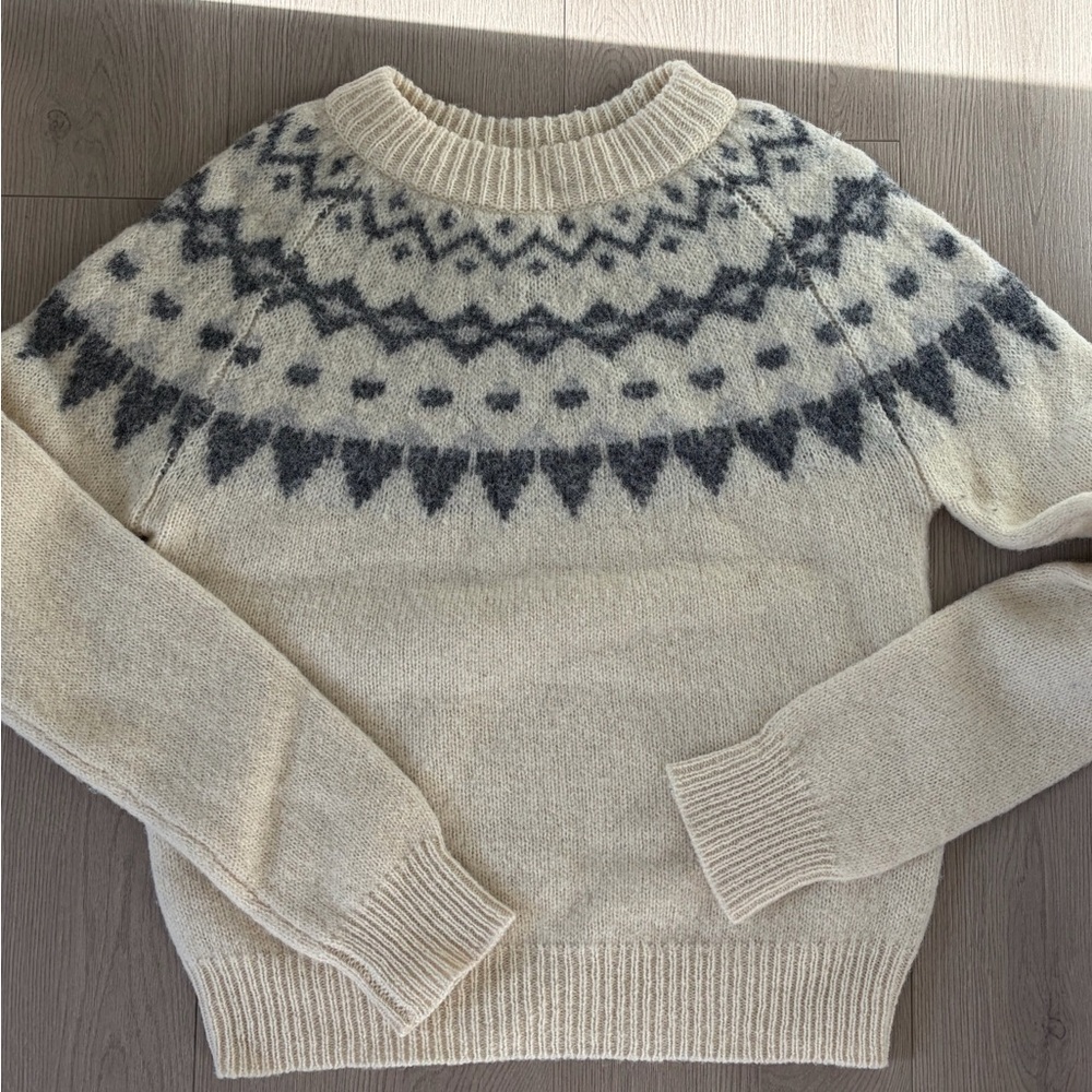 Women's Nordic Pattern Crewneck Sweater